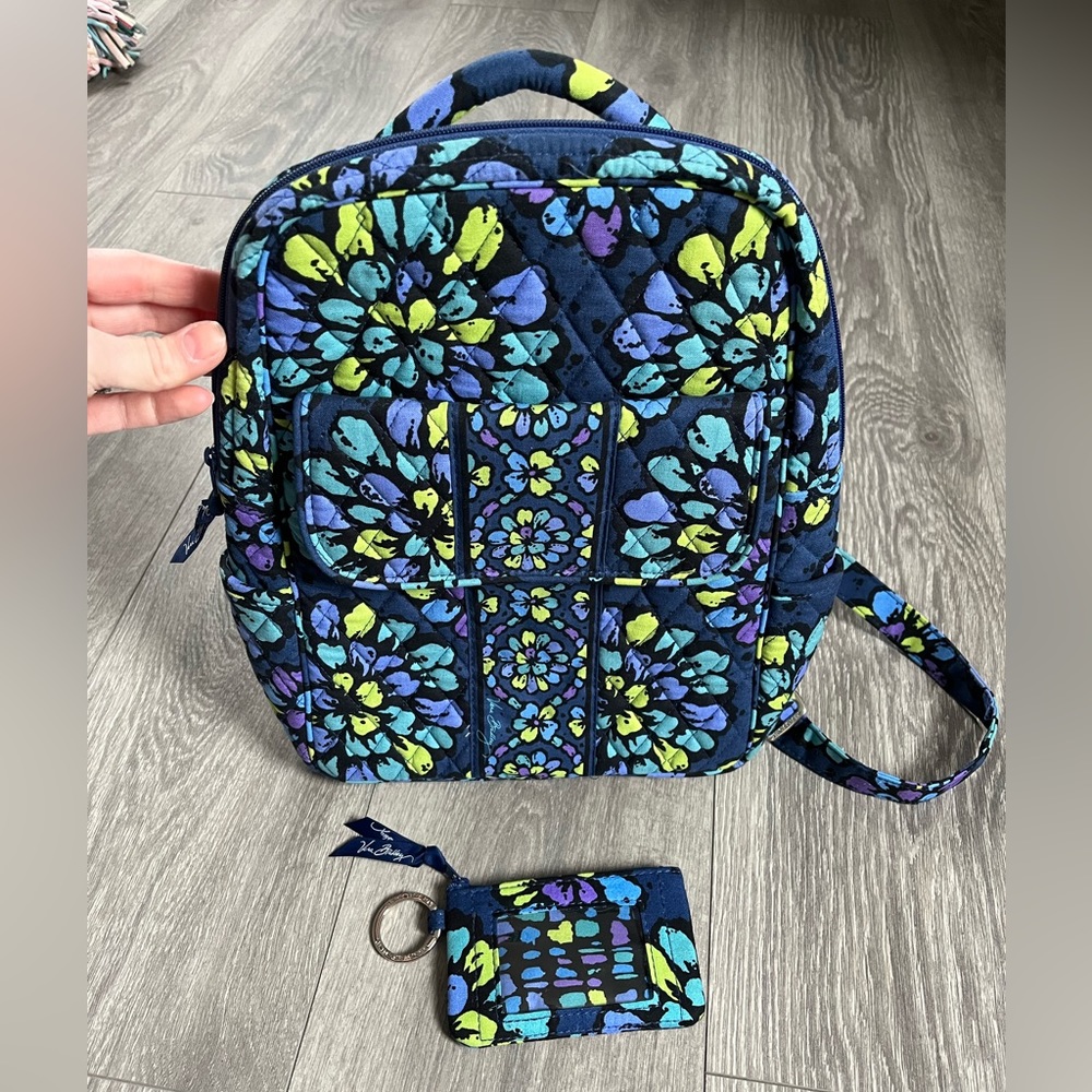 Vera Bradley small backpack and ID holder